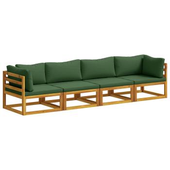 ARDEBO.de - Sofa-Set 4 stk. Natur Massivholz Akazie