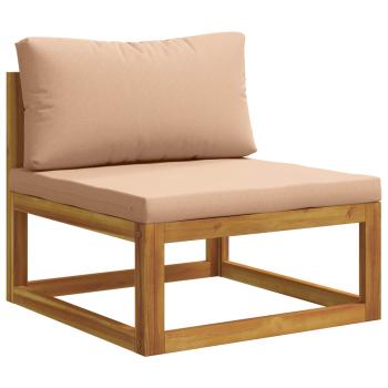 Sofa-Set 4 stk. Natur Massivholz Akazie