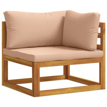 Sofa-Set 4 stk. Natur Massivholz Akazie