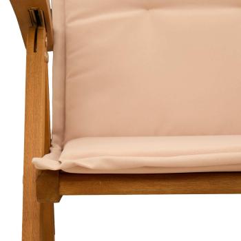 Liegestühle für den Garten 4 stk. Natur Massivholz Akazie