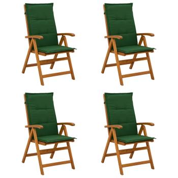 ARDEBO.de - Liegest?hle f?r den Garten 4 stk. Natur Massivholz Akazie