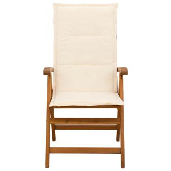Liegest?hle f?r den Garten 6 stk. Natur Massivholz Akazie