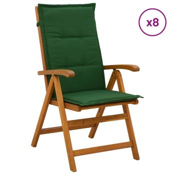 ARDEBO.de - Liegestühle für den Garten 8 stk. Natur Massivholz Akazie