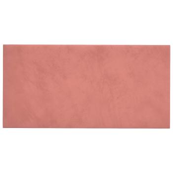 Wandkopfteilen 12 stk. Rosa Samt