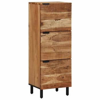 ARDEBO.de - Highboard mit Regal Braun 40 x 33 x 110 cm Massivholz Mango