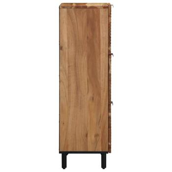 Highboard mit Regal Braun 40 x 33 x 110 cm Massivholz Mango