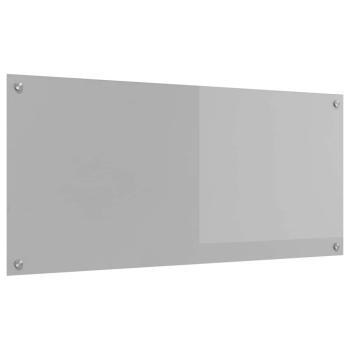 Küchenrückwand Hellgrau 110 x 50 cm Gehärtetes Glas