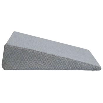 Keil Kopfkissen 69 x 64 x 19 cm Mittel Viscoschaum Grau