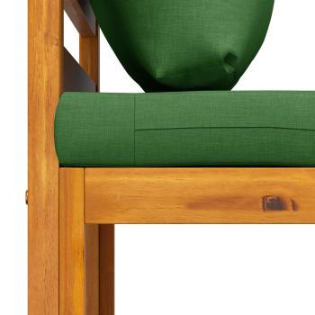 Modulares Sofa-Set mit Kissen 2 stk. Massivholz Akazie Natur
