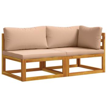 Modulares Sofa-Set mit Polstern 2 stk. 2-Sitzer