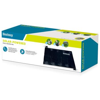 Bestway Solar-Poolheizmatt Schwarz 110 x 171 cm PVC