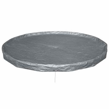 Bestway Poolabdeckung Ø4,27 m Rund Polyester Grau