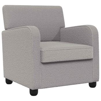 Sessel Hellgrau Lammfell-Imitat