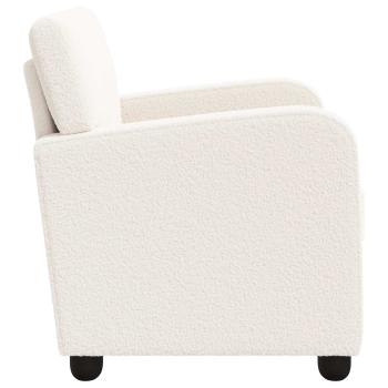 Sessel Creme Lammfell-Imitat