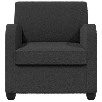 Sessel Dunkelgrau Lammfell-Imitat