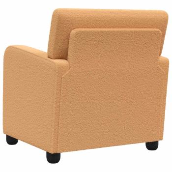 Sessel Beige Lammfell-Imitat