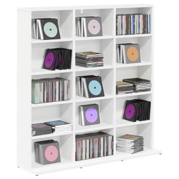 CD Regal Wei? 96 x 23,5 x 97,5 cm Holzwerkstoff
