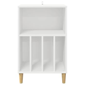 Plattenspielerst?nder Wei? 47 x 39,5 x 74,5 cm Holzwerkstoff
