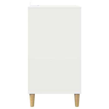 Plattenspielerst?nder Wei? 47 x 39,5 x 74,5 cm Holzwerkstoff