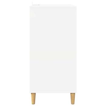 Plattenspieler Stand Wei? 71 x 39,5 x 83 cm Holzwerkstoff