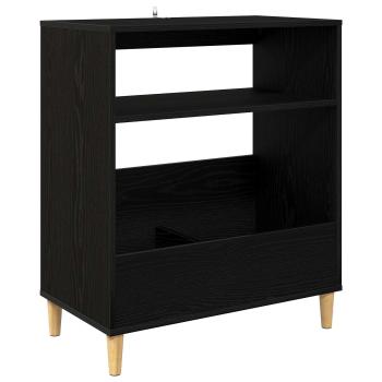 Plattenspieler Stand Schwarz Eichen-Optik 71 x 39,5 x 83 cm