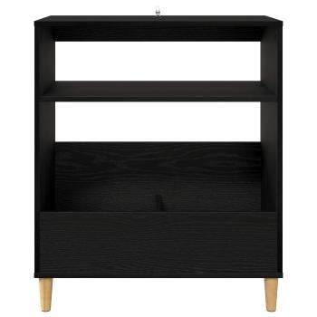 Plattenspieler Stand Schwarz Eichen-Optik 71 x 39,5 x 83 cm