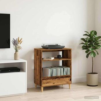 ARDEBO.de - Plattenspieler Stand Altholz 71 x 39,5 x 83 cm Holzwerkstoff