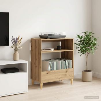 ARDEBO.de - Plattenspieler Stand Artisan-Eiche 71 x 39,5 x 83 cm
