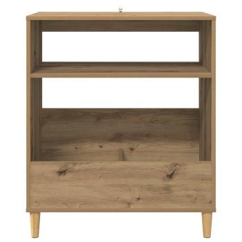 Plattenspieler Stand Artisan-Eiche 71 x 39,5 x 83 cm