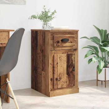ARDEBO.de - Seitenschrank 40 x 50 x 75 cm Holzwerkstoff Altholz