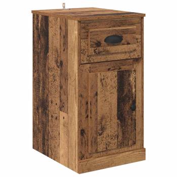 Seitenschrank 40 x 50 x 75 cm Holzwerkstoff Altholz