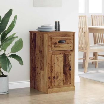 Seitenschrank 40 x 50 x 75 cm Holzwerkstoff Altholz