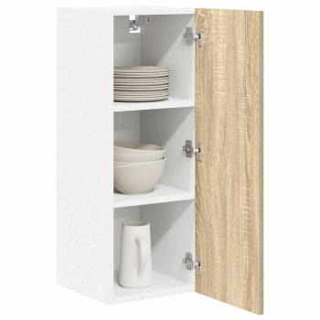 H?ngeschrank Sonoma-Eiche und Wei? 30 x 31 x 80 cm