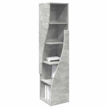 Eckschrank 32x32x140cm Holzwerkstoff Betongrau