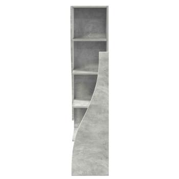 Eckschrank 32x32x140cm Holzwerkstoff Betongrau