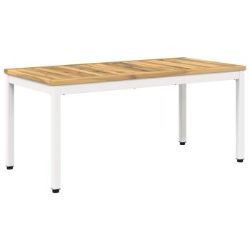 Couchtisch Weiß 50 x 100,5 x 45 cm Massivholz Akazie