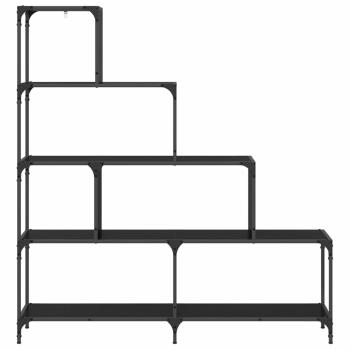 Bücherregal 4 Ebenen 139 x 33,5 x 149 cm Holzwerkstoff