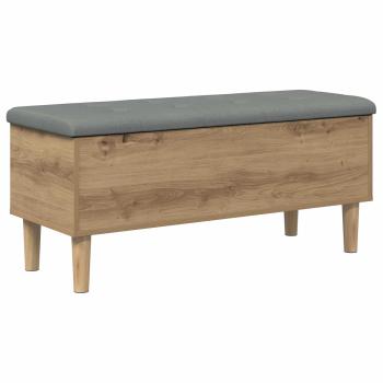 Aufbewahrungsbank mit Kissen Artisan-Eiche 102 x 42 x 46 cm