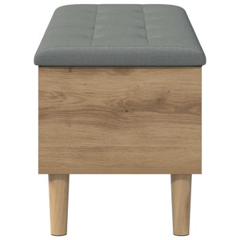 Aufbewahrungsbank mit Kissen Artisan-Eiche 102 x 42 x 46 cm