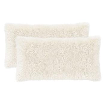 Kissen mit Kissen HEERLEN 12 Stk. Weiß PV Fleece