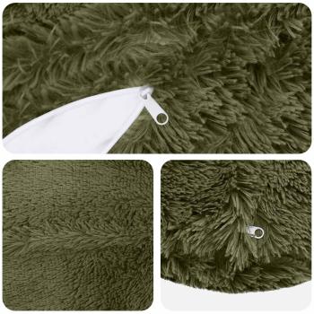 Kissen mit Kissen HEERLEN 2 Stk. Grün PV Fleece