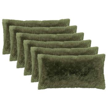 Kissen mit Kissen HEERLEN 6 Stk. Grün PV Fleece