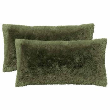 Kissen mit Kissen HEERLEN 2 Stk. Grün PV Fleece