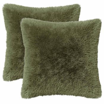 Kissen mit Kissen HEERLEN 6 Stk. Grün PV Fleece