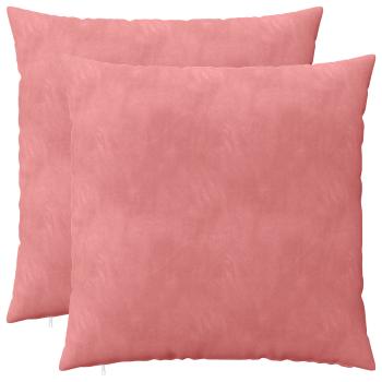 Kissen 2 stk. HEERLEN Rosa 65 x 65 cm Samt