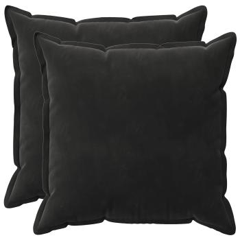Kissen mit Kissen HOUTEN 2 Stk. Schwarz Samt