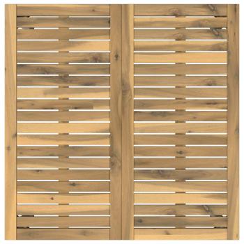 Gartentisch Weiß 80 x 80,5 x 75 cm Massivholz Akazie