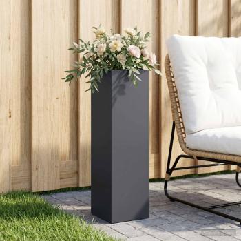 ARDEBO.de - Garten-Pflanzgefäß Anthrazit 20 x 20 x 75 cm