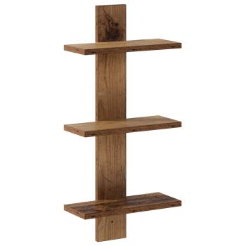 ARDEBO.de - Wandregal Altholz 30 x 13.5 x 64.5 cm Holzwerkstoff