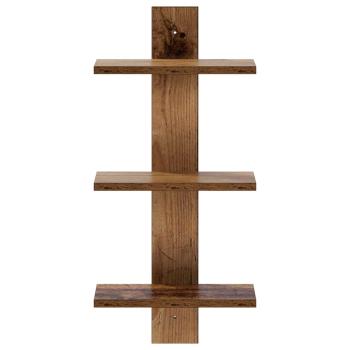 Wandregal Altholz 30 x 13.5 x 64.5 cm Holzwerkstoff